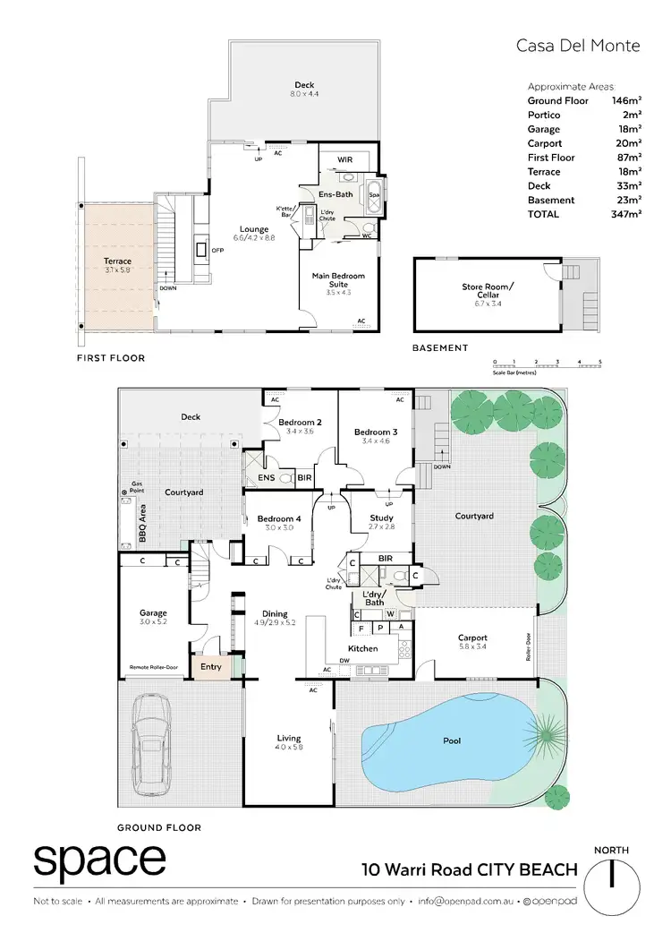 Floorplan of Homely house listing, 10 Warri Road, City Beach WA 6015