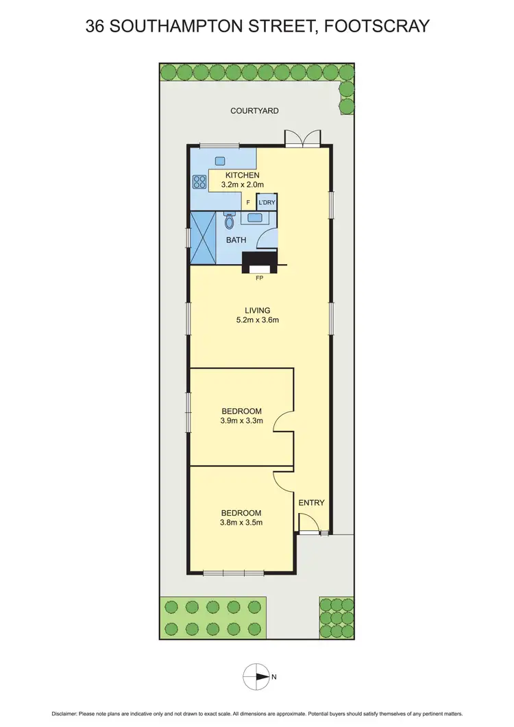 Floorplan of Homely house listing, 36 Southampton Street, Footscray VIC 3011