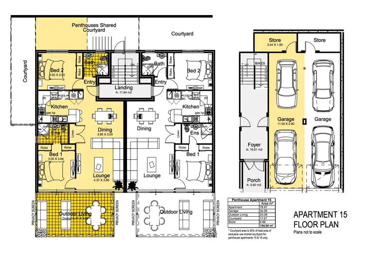 Floorplan of Homely unit listing, 15/22 May Street, Scarborough WA 6019