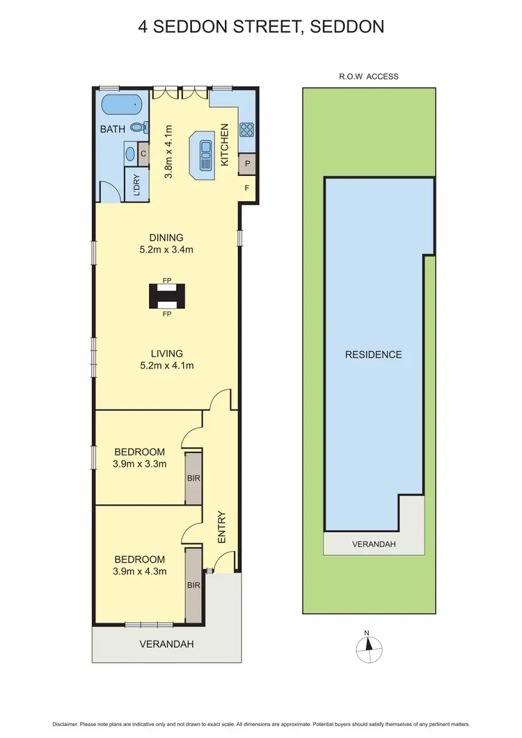Floorplan of Homely house listing, 4 Seddon Street, Seddon VIC 3011