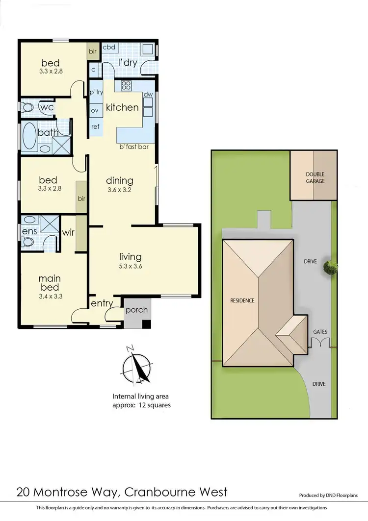 Floorplan of Homely house listing, 20 Montrose Way, Cranbourne West VIC 3977