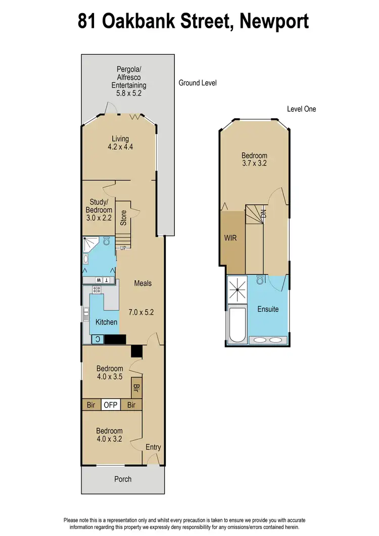 Floorplan of Homely house listing, 81 Oakbank Street, Newport VIC 3015