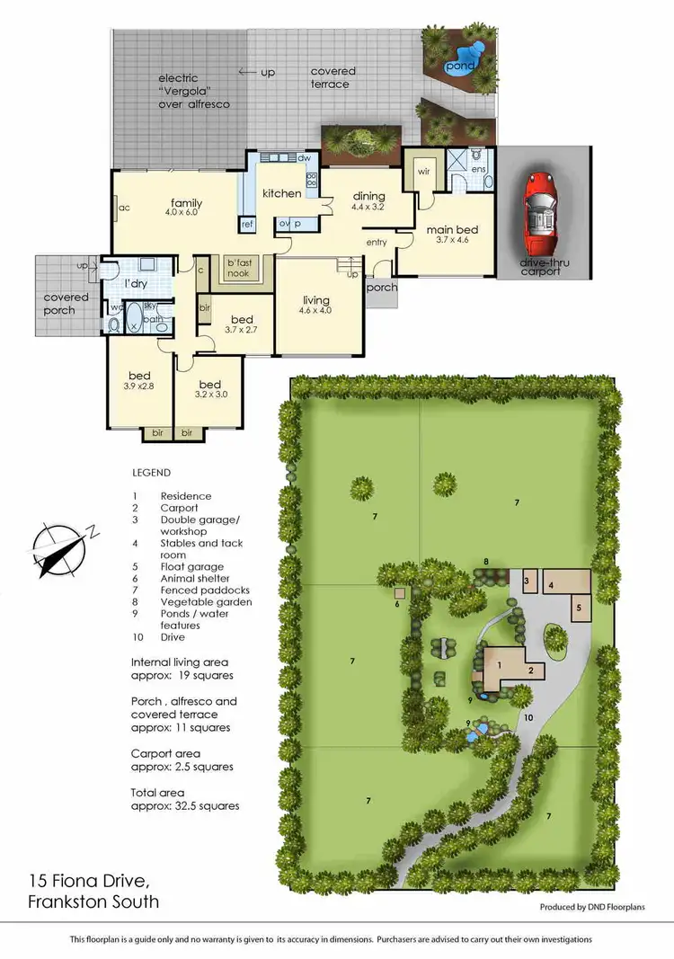 Floorplan of Homely rural property listing, 15 Fiona Drive, Cranbourne South VIC 3977