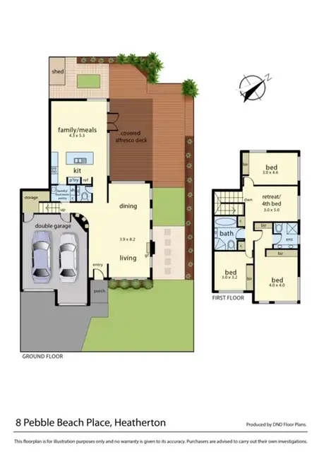 Floorplan of Homely house listing, 8 Pebble Beach Place, Heatherton VIC 3202