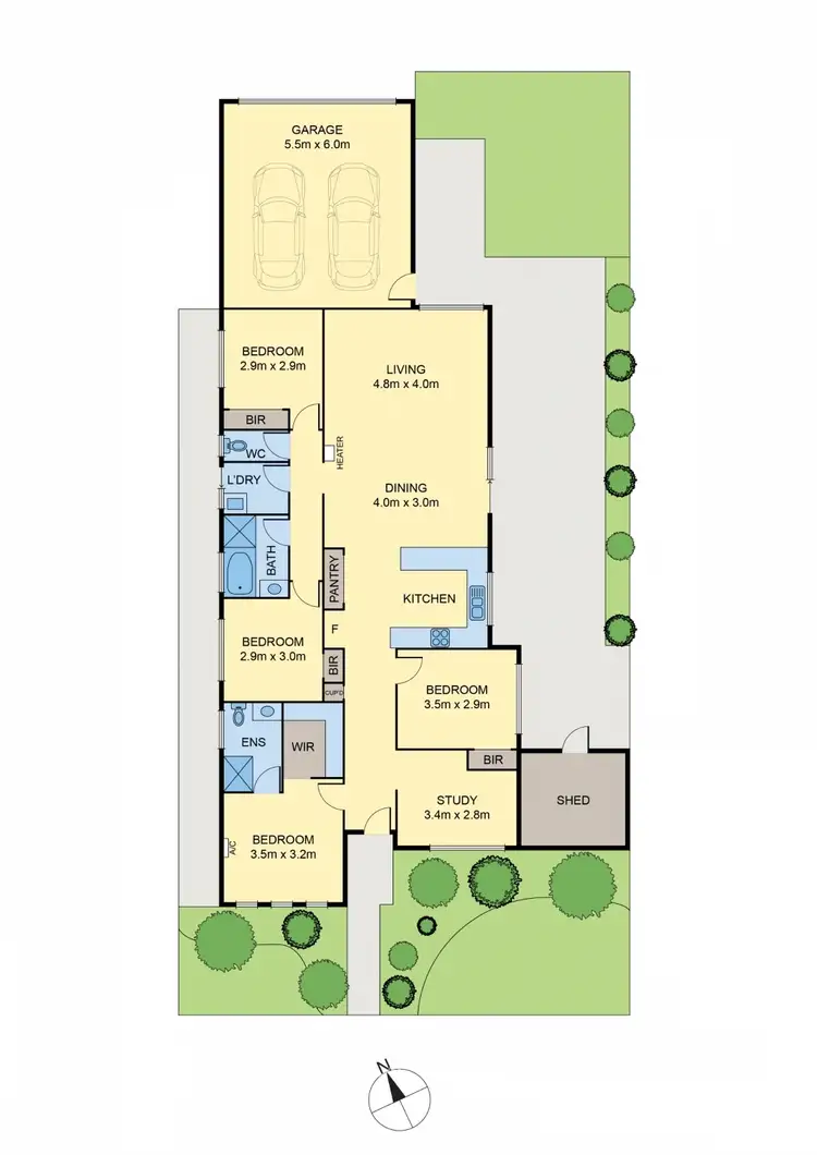 Floorplan of Homely house listing, 7 Lysterfield Walk, Manor Lakes VIC 3024