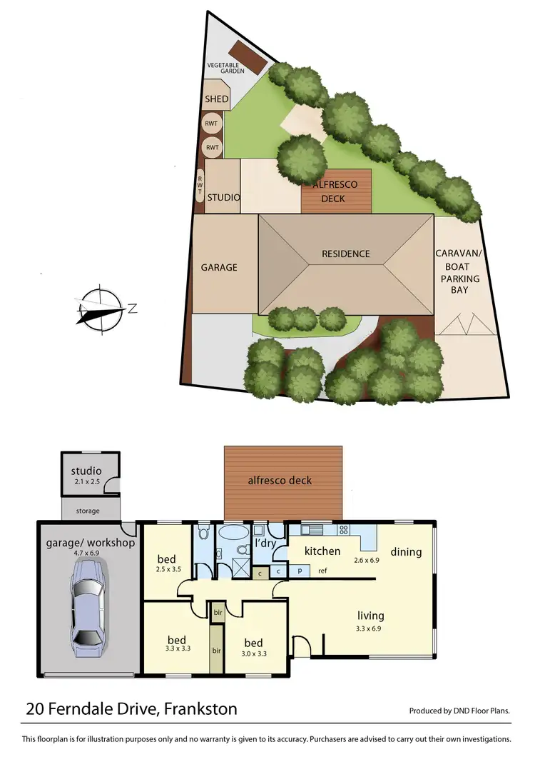 Floorplan of Homely house listing, 20 Ferndale Drive, Frankston VIC 3199
