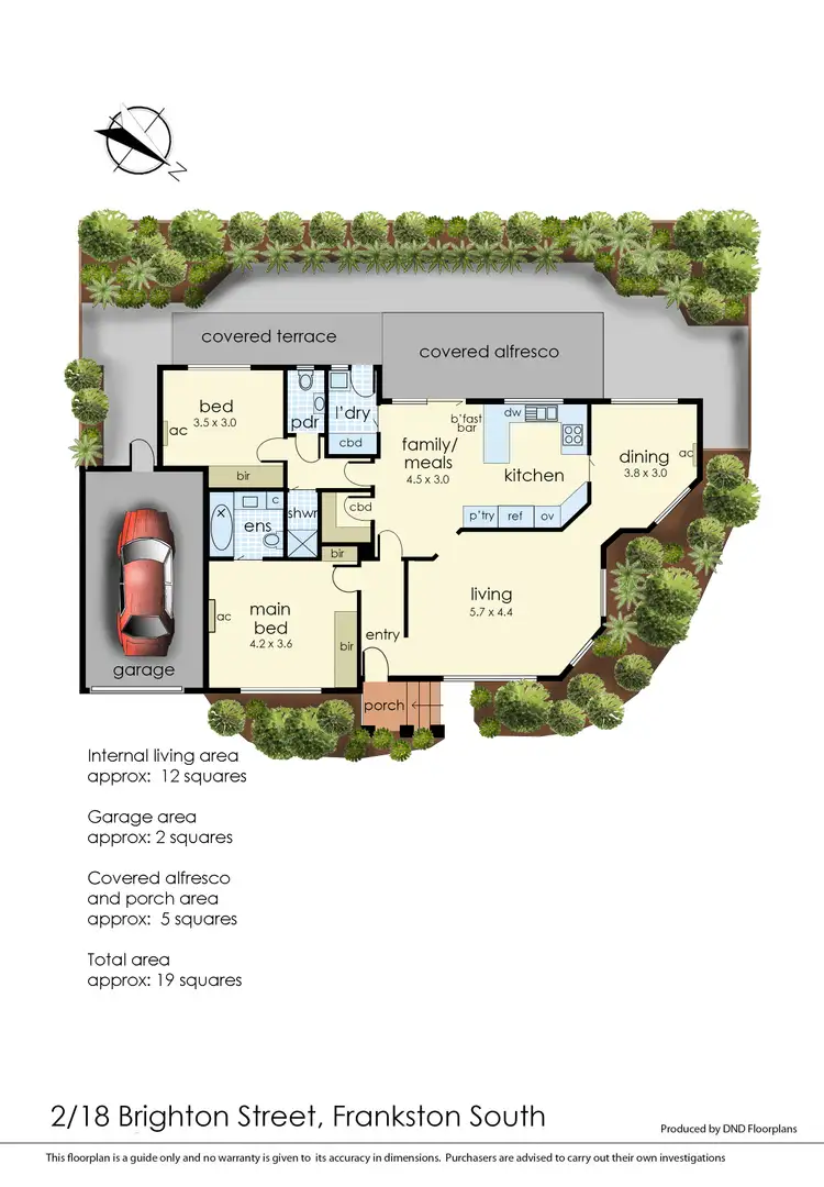 Floorplan of Homely unit listing, 2/18 Brighton Street, Frankston South VIC 3199