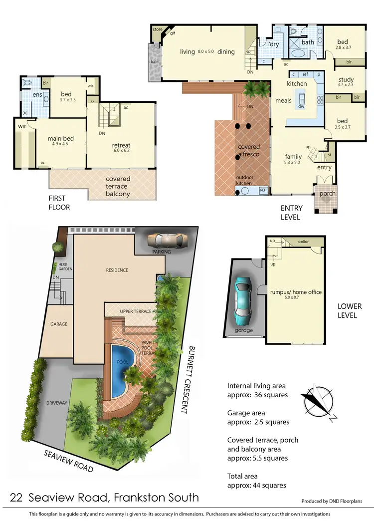 Floorplan of Homely house listing, 22 Seaview Road, Frankston South VIC 3199