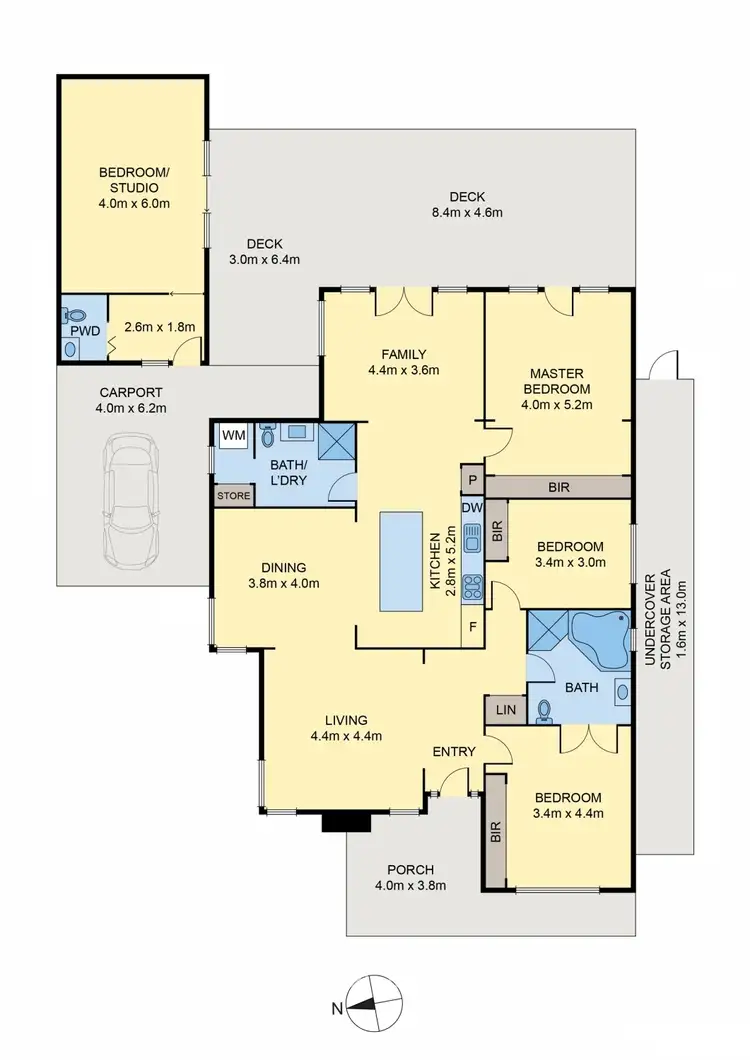 Floorplan of Homely house listing, 75 Paxton Street, South Kingsville VIC 3015