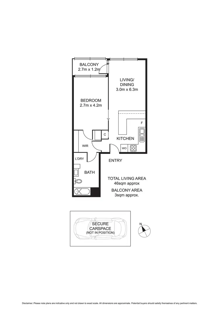Floorplan of Homely apartment listing, 24C Napier Street, South Melbourne VIC 3205