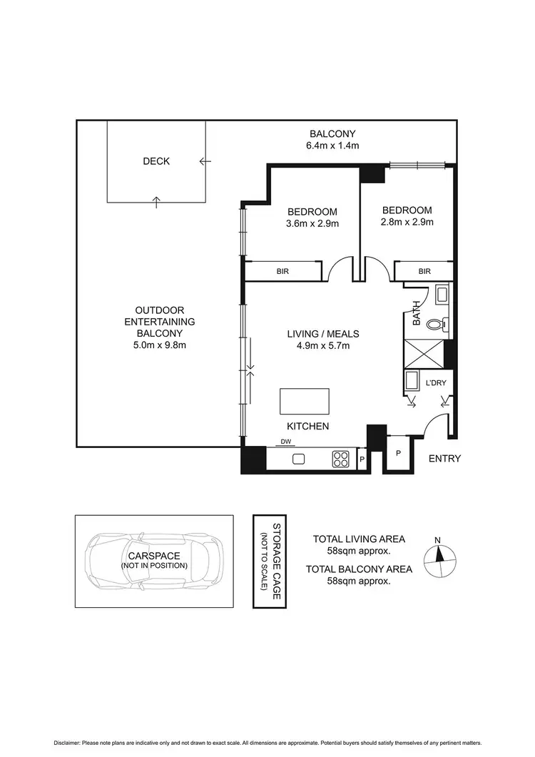 Floorplan of Homely apartment listing, 426/69 Little Oxford Street, Collingwood VIC 3066
