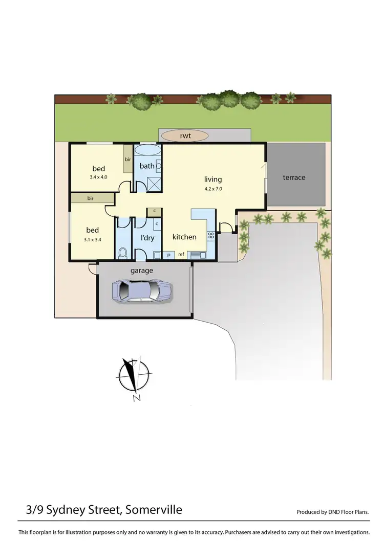 Floorplan of Homely unit listing, 3/9 Sydney Street, Somerville VIC 3912