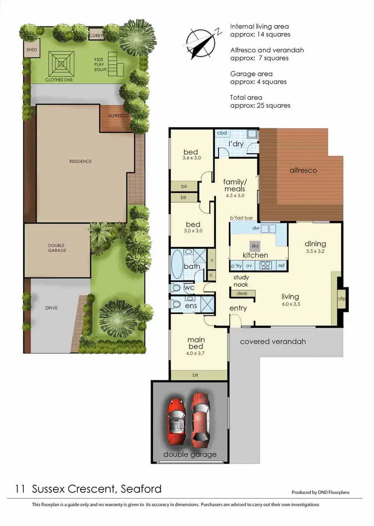 Floorplan of Homely house listing, 11 Sussex Crescent, Seaford VIC 3198