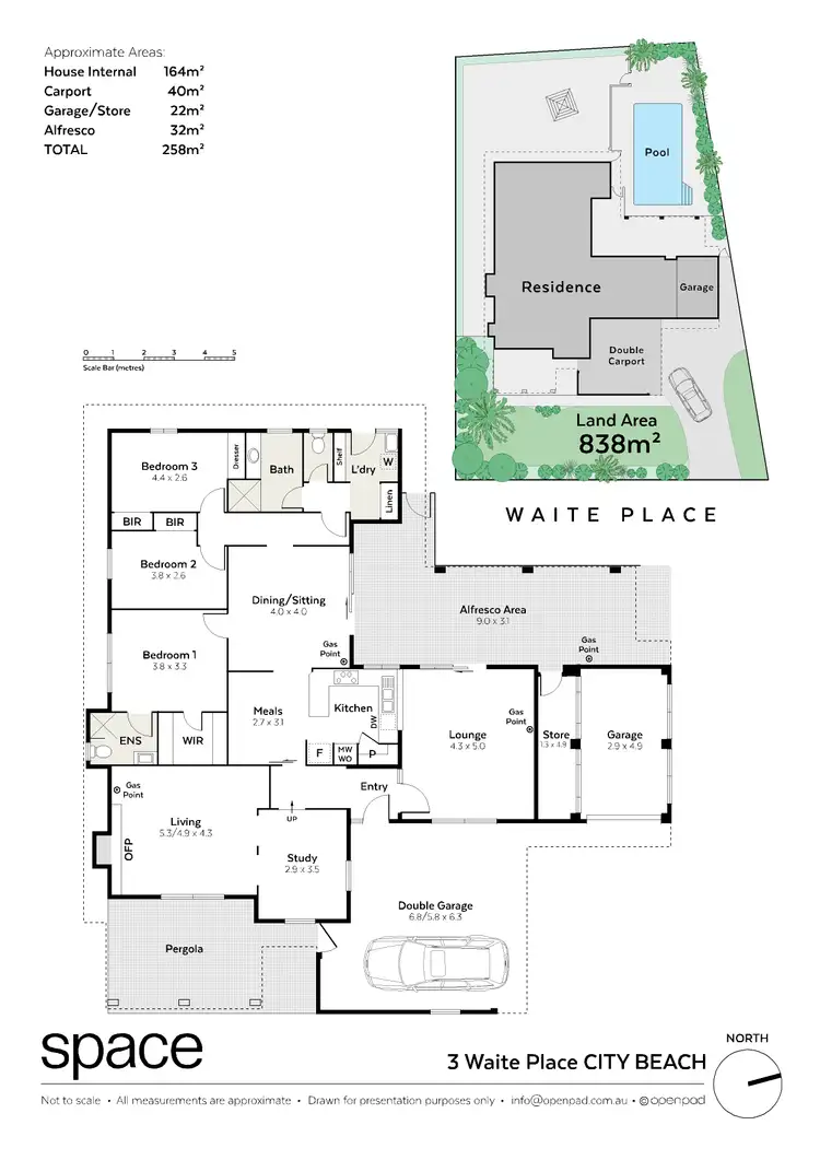 Floorplan of Homely house listing, 3 Waite Place, City Beach WA 6015
