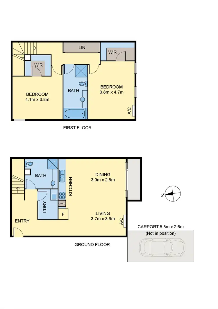 Floorplan of Homely unit listing, 4/185 Millers Road, Altona North VIC 3025