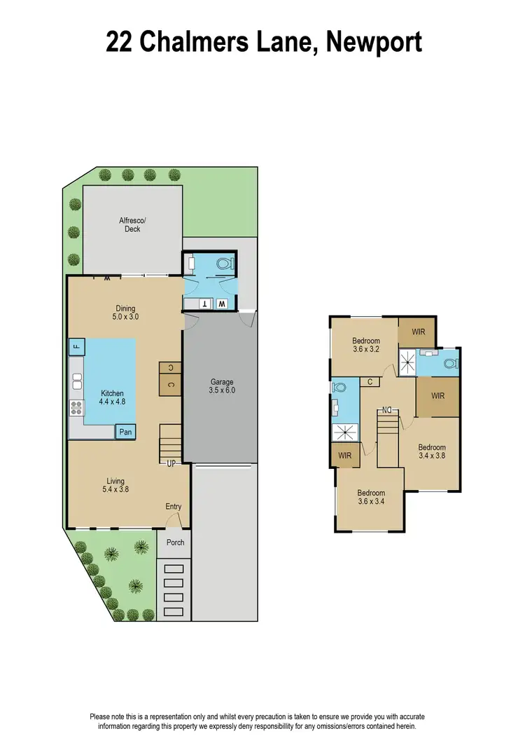Floorplan of Homely house listing, 22 Chalmers Lane, Newport VIC 3015