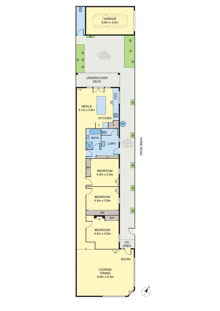 Floorplan of Homely house listing, 57 Elphin Street, Newport VIC 3015