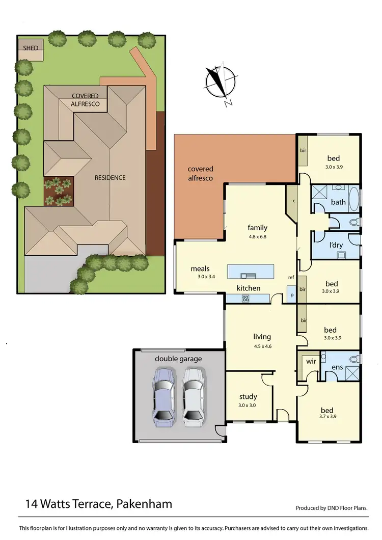 Floorplan of Homely house listing, 14 Watts Terrace, Pakenham VIC 3810