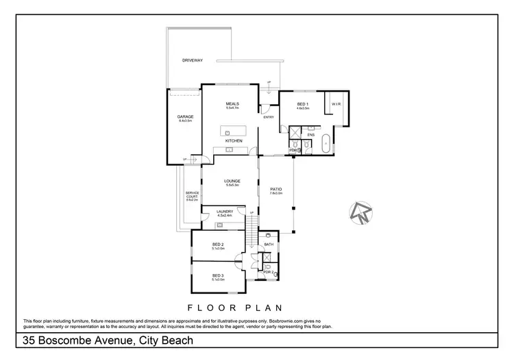 Floorplan of Homely house listing, 35 Boscombe Avenue, City Beach WA 6015