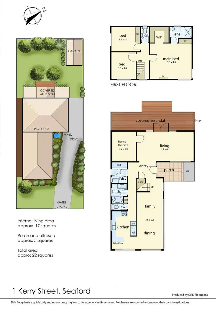 Floorplan of Homely house listing, 1 Kerry Street, Seaford VIC 3198