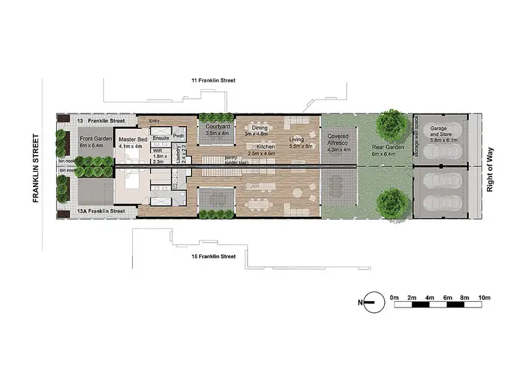 Floorplan of Homely house listing, 13 Franklin Street, Leederville WA 6007