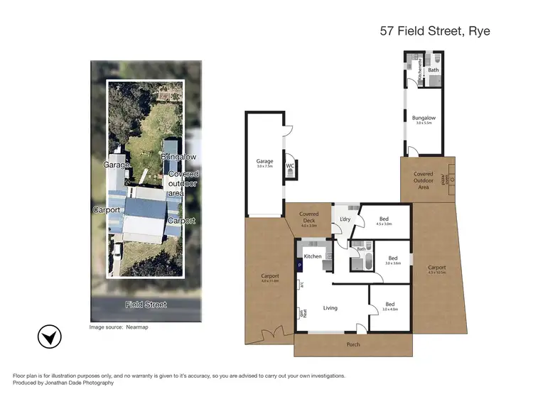 Floorplan of Homely house listing, 57 Field Street, Rye VIC 3941