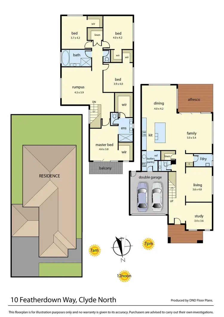 Floorplan of Homely house listing, 10 Featherdown Way, Clyde North VIC 3978