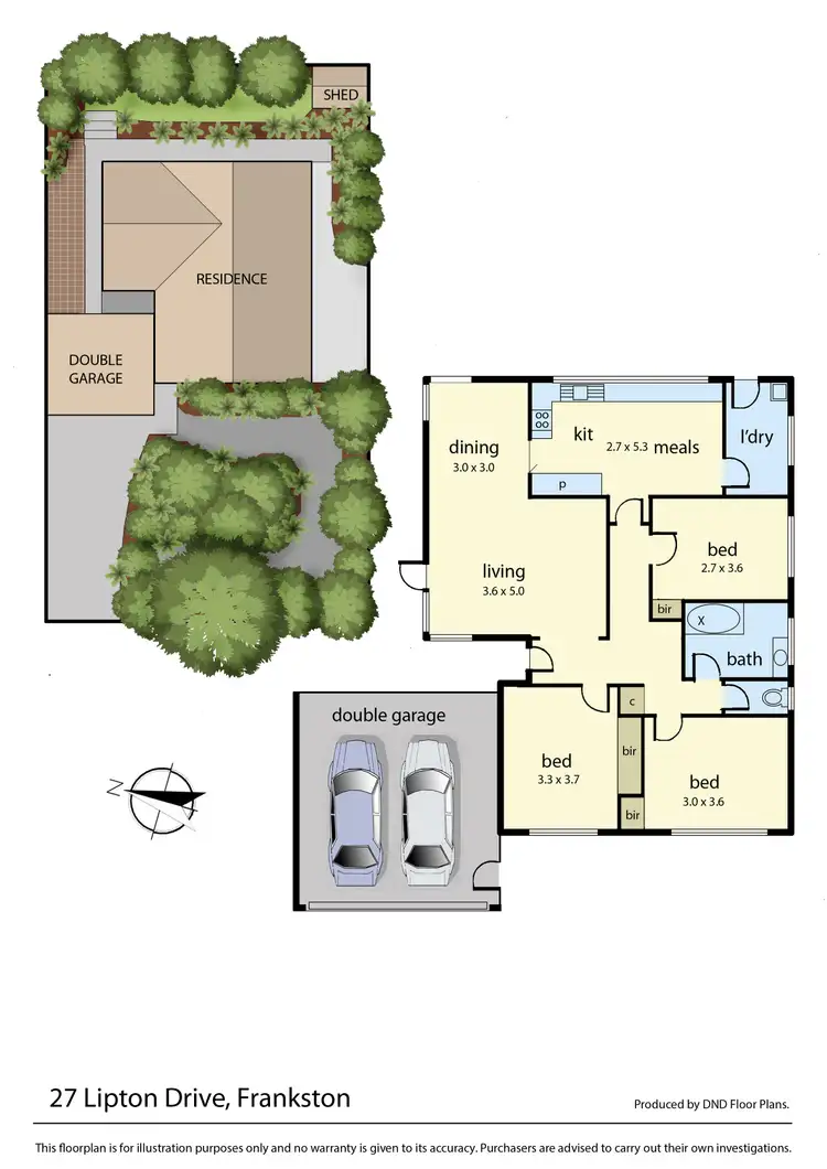 Floorplan of Homely house listing, 27 Lipton Drive, Frankston VIC 3199