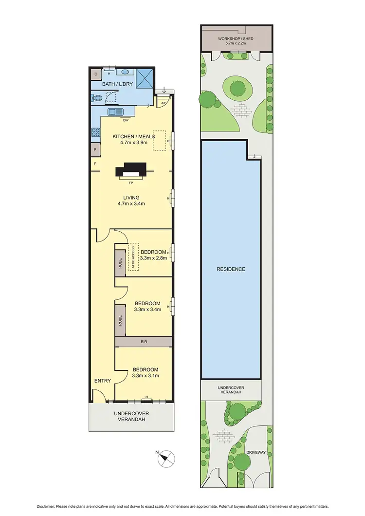 Floorplan of Homely house listing, 90 Railway Place, Williamstown VIC 3016