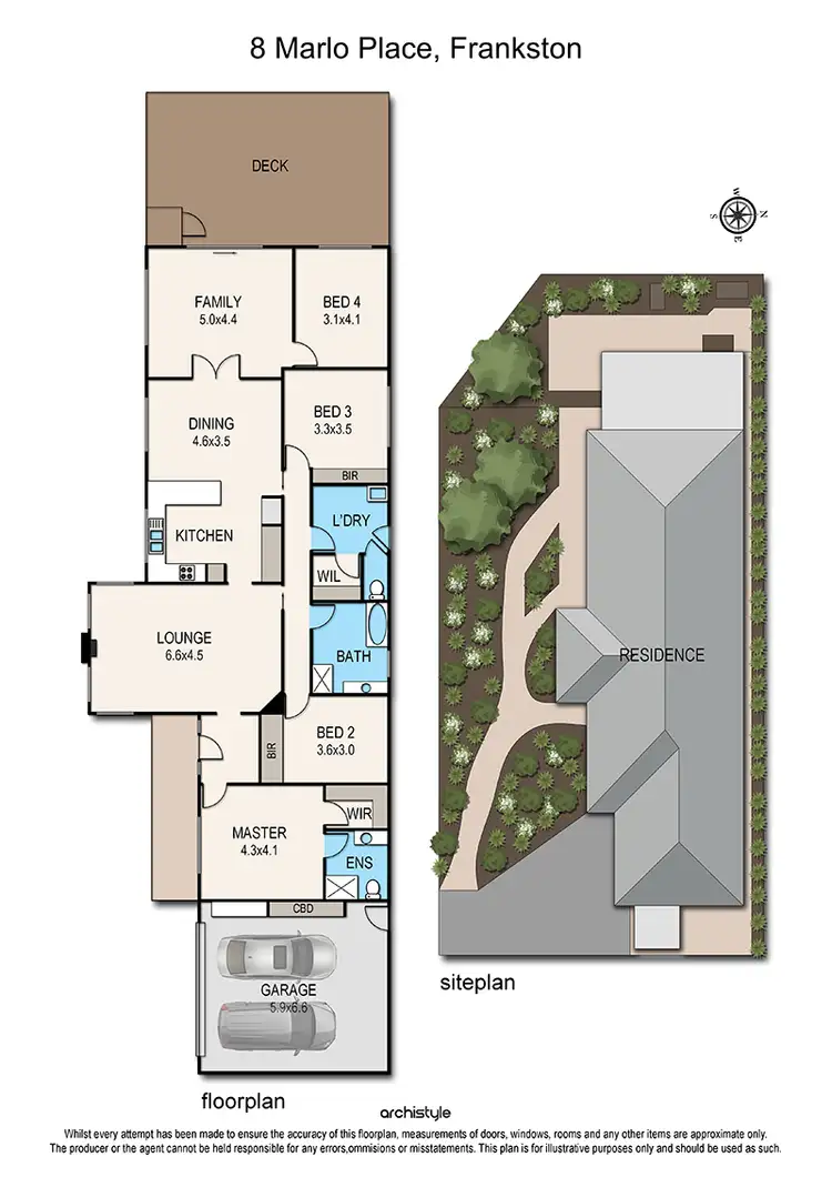 Floorplan of Homely house listing, 8 Marlo Place, Frankston VIC 3199