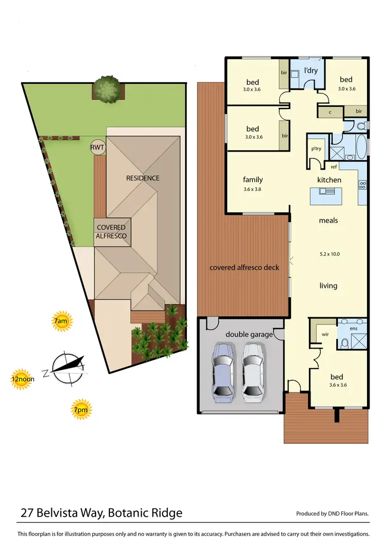 Floorplan of Homely house listing, 27 Belvista Way, Botanic Ridge VIC 3977