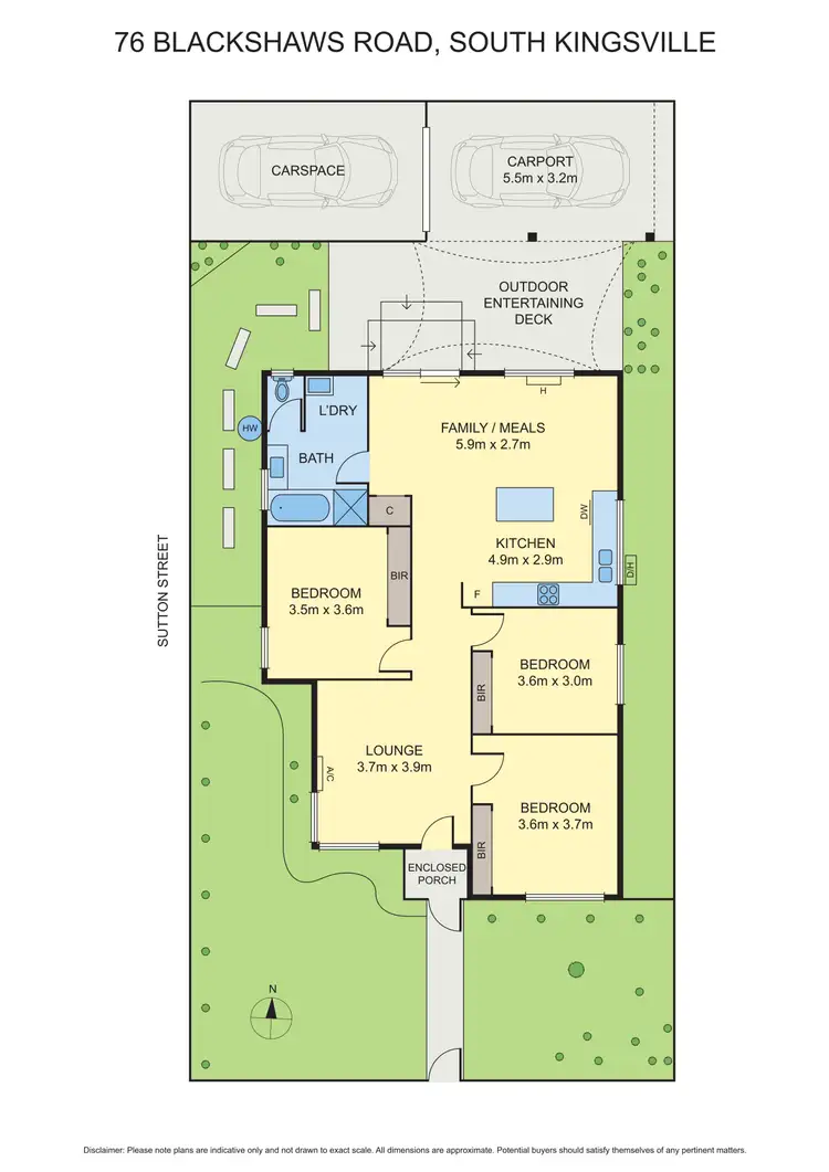 Floorplan of Homely house listing, 76 Blackshaws Road, South Kingsville VIC 3015