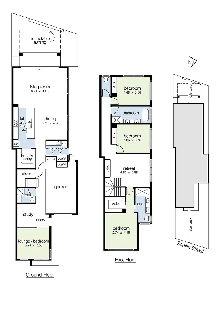 Floorplan of Homely townhouse listing, 9A Scullin Street, Altona VIC 3018