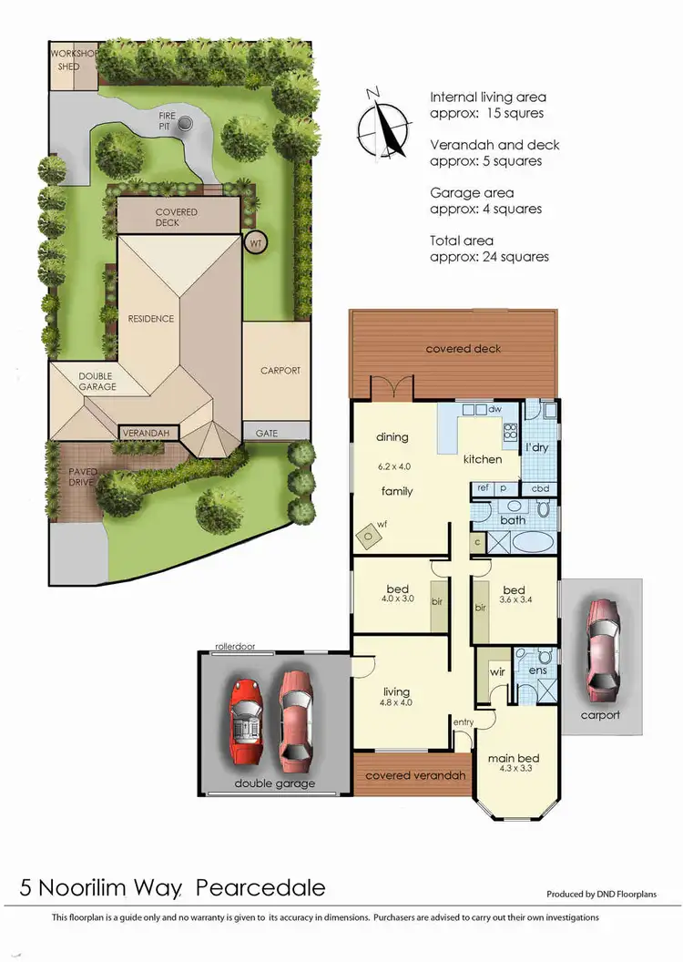 Floorplan of Homely house listing, 5 Noorilim Way, Pearcedale VIC 3912