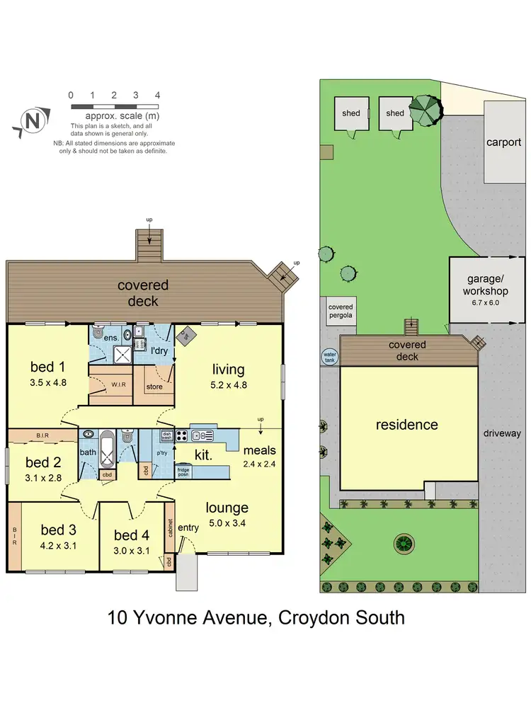 Floorplan of Homely house listing, 10 Yvonne Avenue, Croydon South VIC 3136