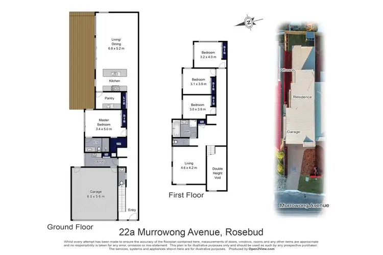 Floorplan of Homely house listing, 22A Murrowong Avenue, Rosebud VIC 3939