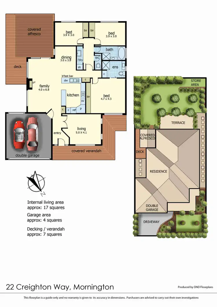 Floorplan of Homely house listing, 22 Creighton Way, Mornington VIC 3931
