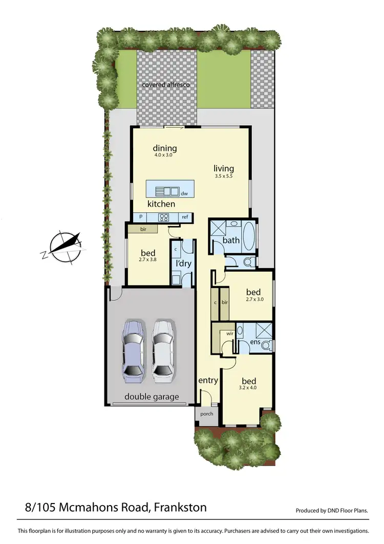 Floorplan of Homely unit listing, 8/105 McMahons Road, Frankston VIC 3199