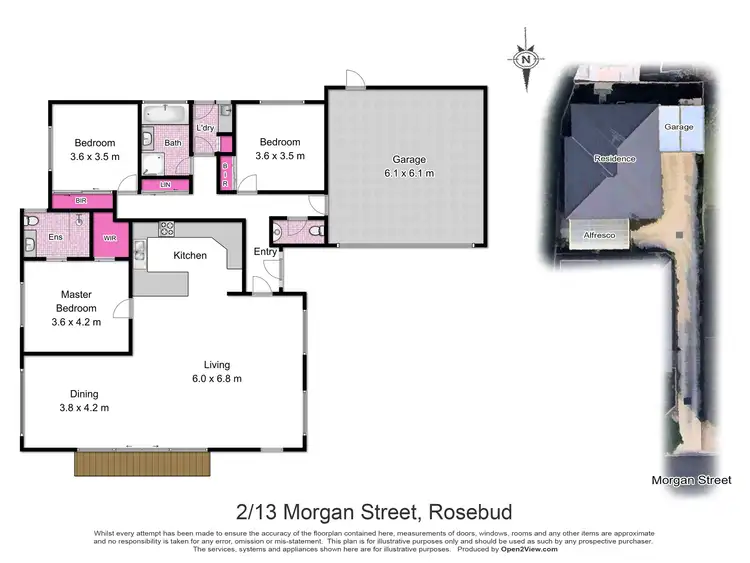 Floorplan of Homely house listing, 2/13 Morgan Street, Rosebud VIC 3939