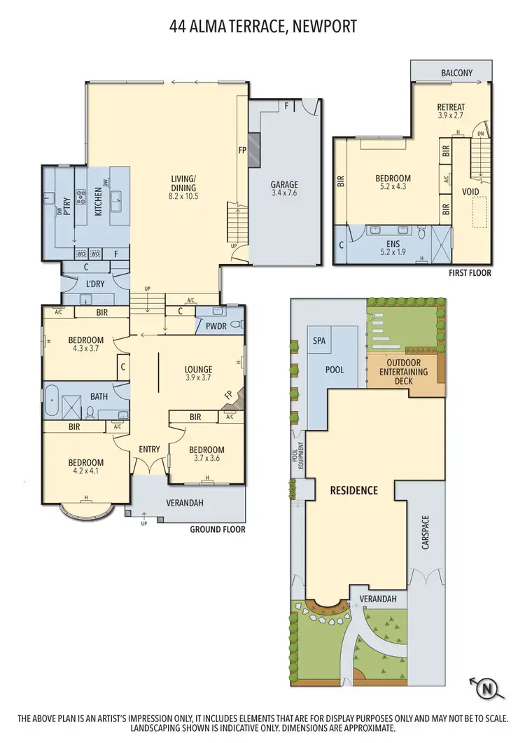 Floorplan of Homely house listing, 44 Alma Terrace, Newport VIC 3015