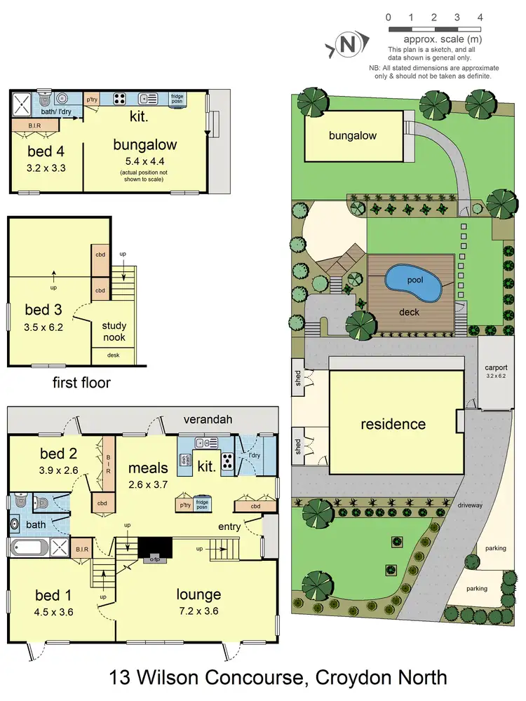 Floorplan of Homely house listing, 13 Wilson Concourse, Croydon North VIC 3136