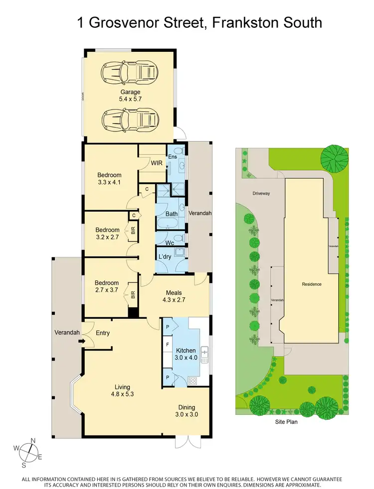 Floorplan of Homely house listing, 1 Grosvenor Street, Frankston South VIC 3199