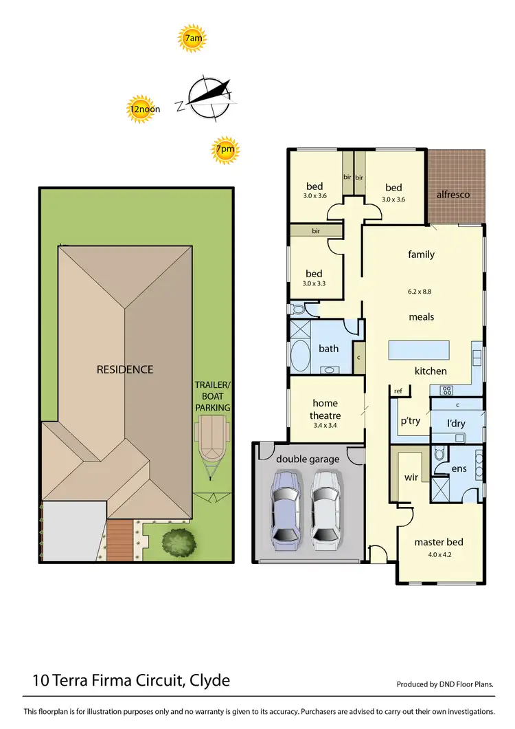 Floorplan of Homely house listing, 10 Terra Firma Circuit, Clyde VIC 3978