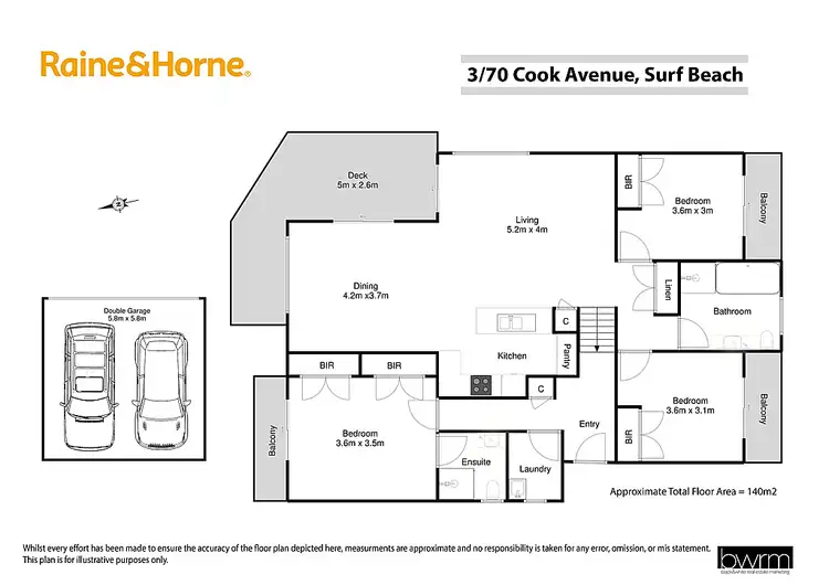 Floorplan of Homely unit listing, 3/70 Cook Avenue, Surf Beach NSW 2536