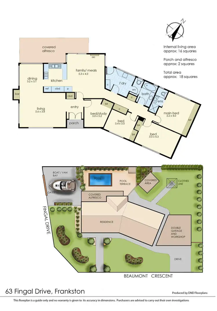 Floorplan of Homely house listing, 63 Fingal Drive, Frankston VIC 3199