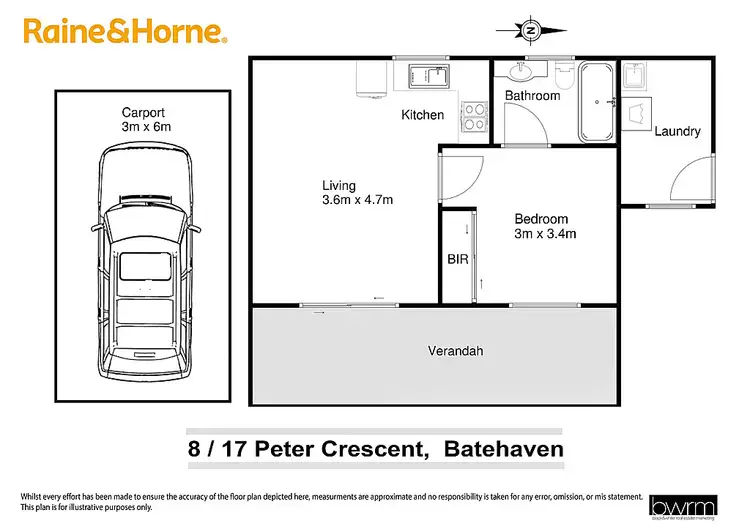 Floorplan of Homely unit listing, 8/17-19 Peter Crescent, Batehaven NSW 2536
