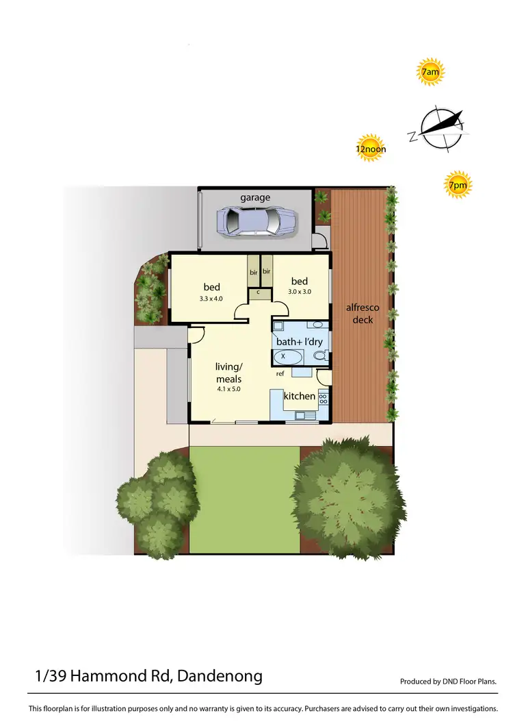 Floorplan of Homely unit listing, 1/39 Hammond Road, Dandenong VIC 3175