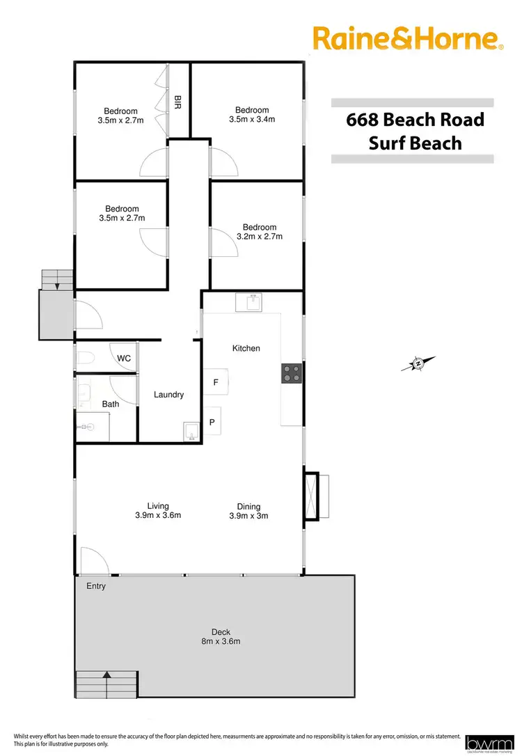 Floorplan of Homely house listing, 668 Beach Road, Surf Beach NSW 2536