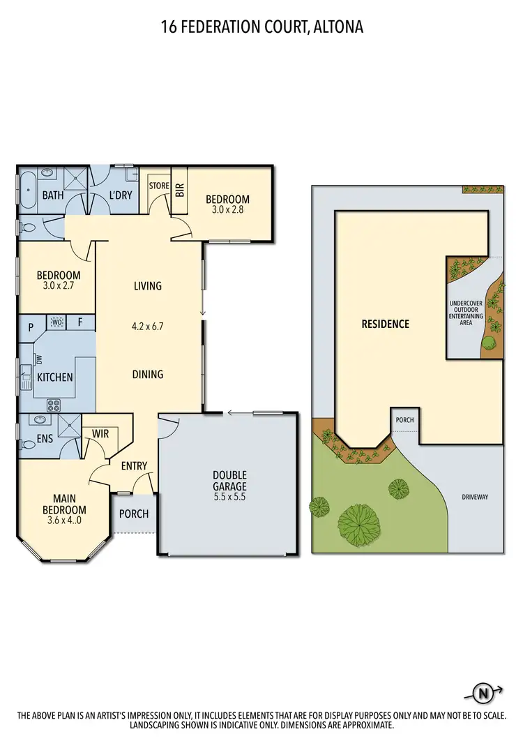 Floorplan of Homely house listing, 16 Federation Court, Altona VIC 3018