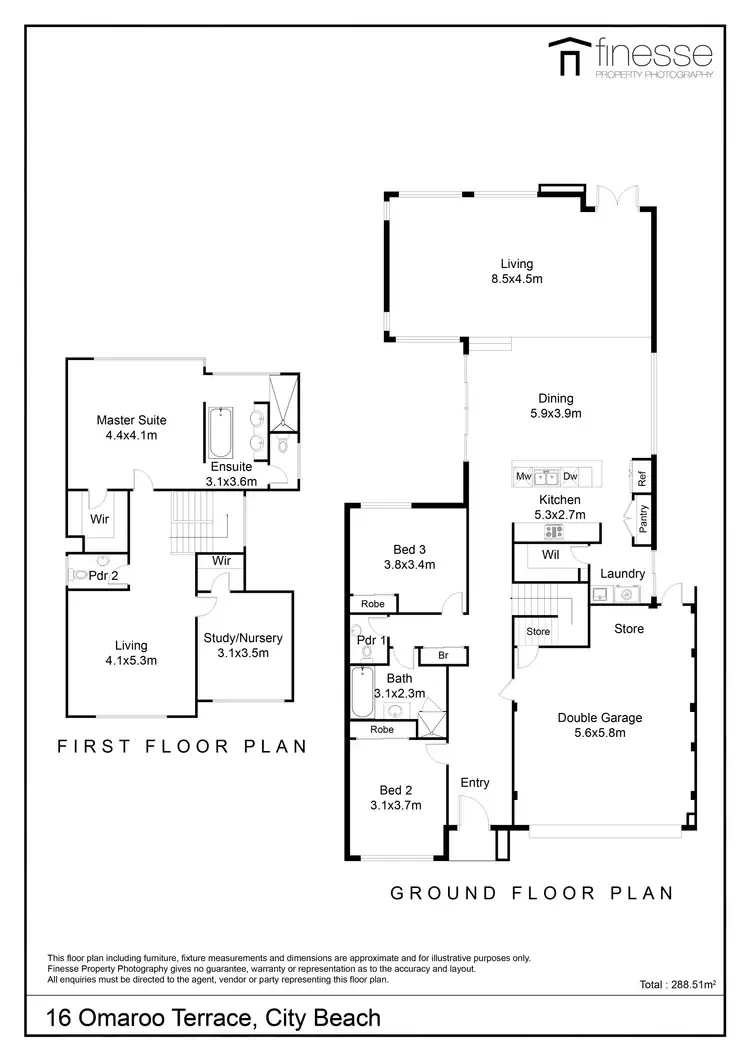 Floorplan of Homely house listing, 16 Omaroo Terrace, City Beach WA 6015